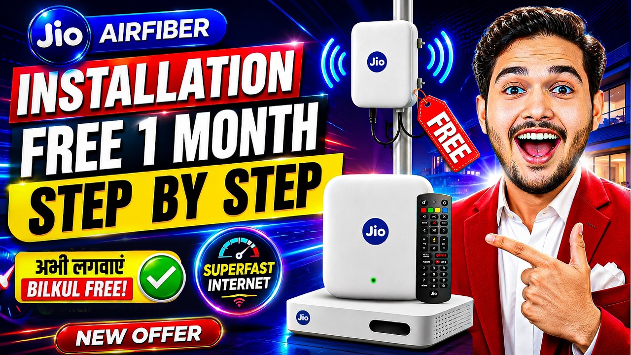 Jio AirFiber Kaise Lagwaye 2026 | How to Get Jio Air Fiber FREE | Jio Airfiber 60 Days FREE ?