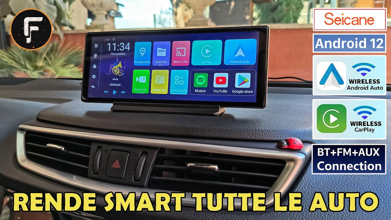 Seicane  Android + Carplay + Android Auto + Bluetooth doppio canale = Figata pazzesca 🤩 (Recensione)