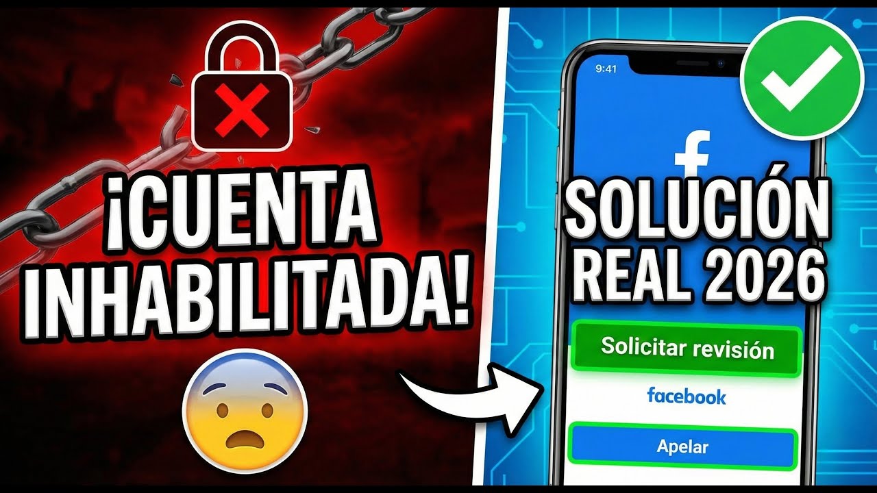 Cómo Recuperar Cuenta de Facebook SUSPENDIDA o INHABILITADA 2026 | Guía de Apelación ✅
