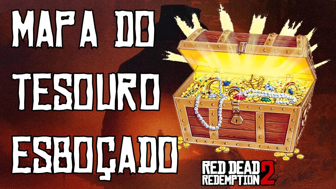 Red dead redemption 2 mapa do tesouro esboçado