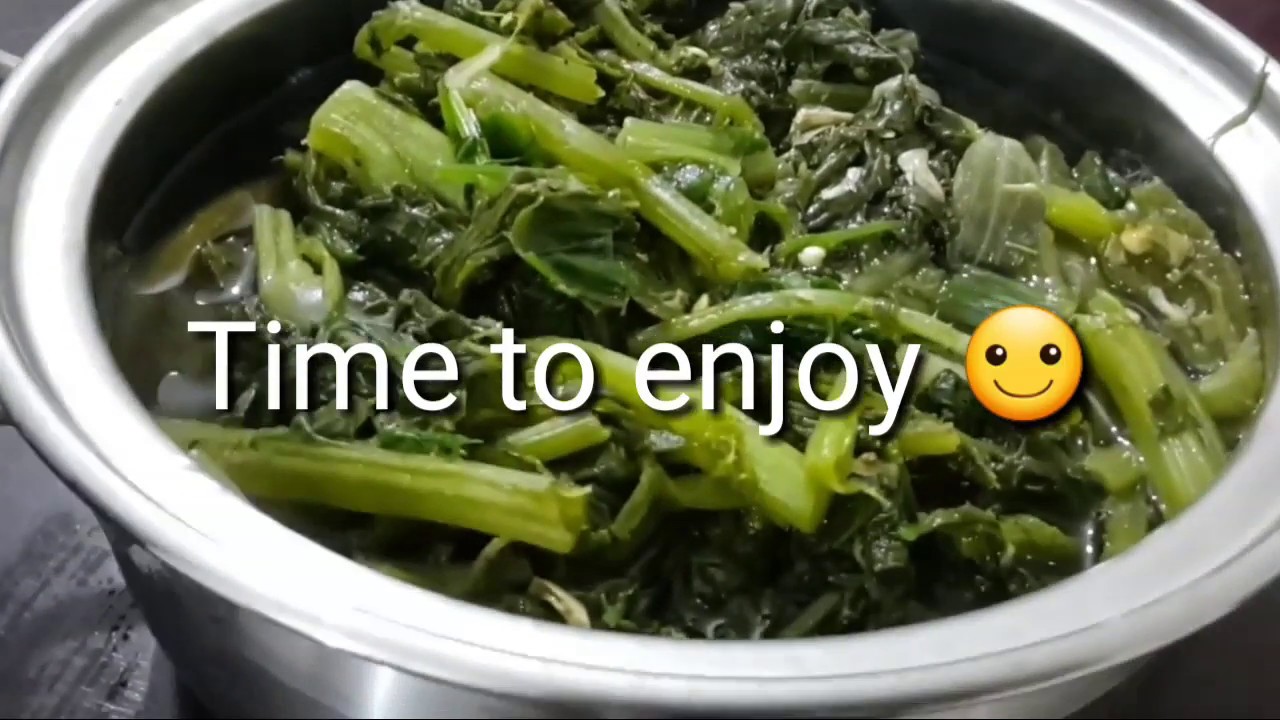 Hanggam Macha Chamthong !! Mustard leaves Manipuri cuisine !!