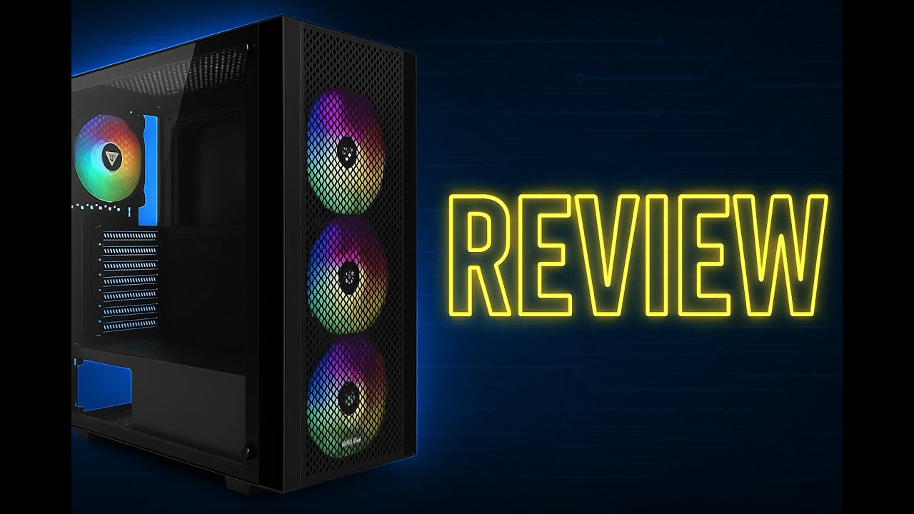 Review - GAMDIAS ATX Mid Tower Computer PC Case with Tempered Glass, 4X 120mm ARGB PWM Fa