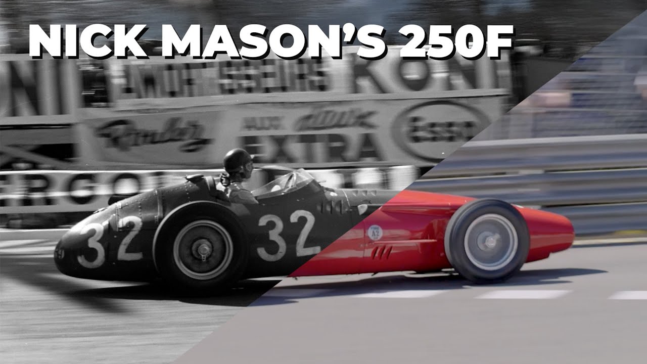 Nick Mason's ex-Fangio Maserati 250F returns to the Monaco streets