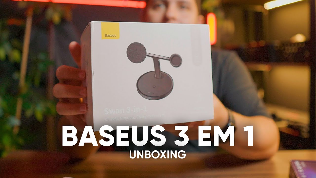 Baseus 3 em 1 e Iluminação de monitor - UNBOXING