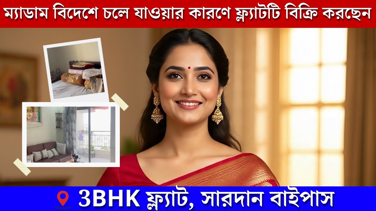ম্যাডাম বিদেশে চাকরির জন্য ফ্ল্যাট টি বিক্রি করছেন 🏡 3BHK Luxury Flat for Sale | Siddha Project