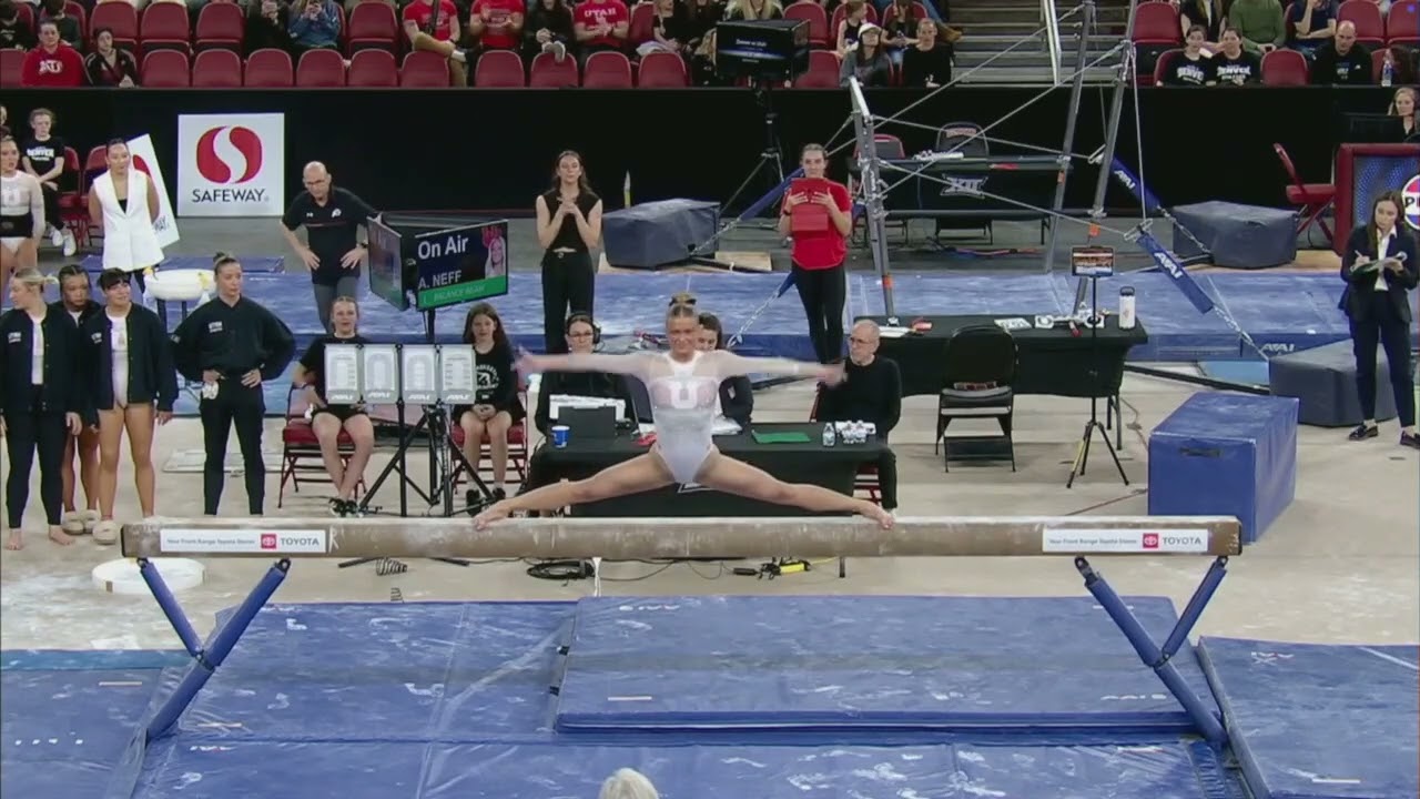 Utah's Avery Neff Scores a 9.950 on Beam vs. Denver | 2026 Big 12 Gymnastics