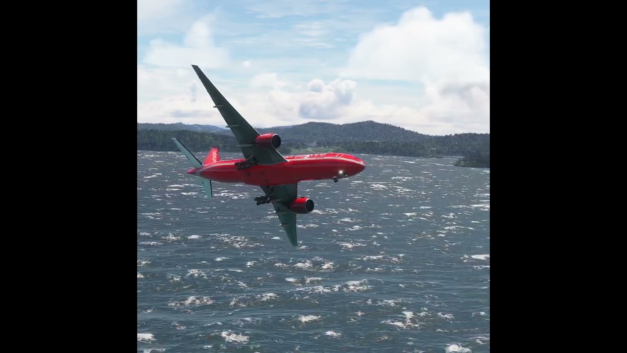 The uncontrolled plane fell into the sea when it was about to land Eps 00288