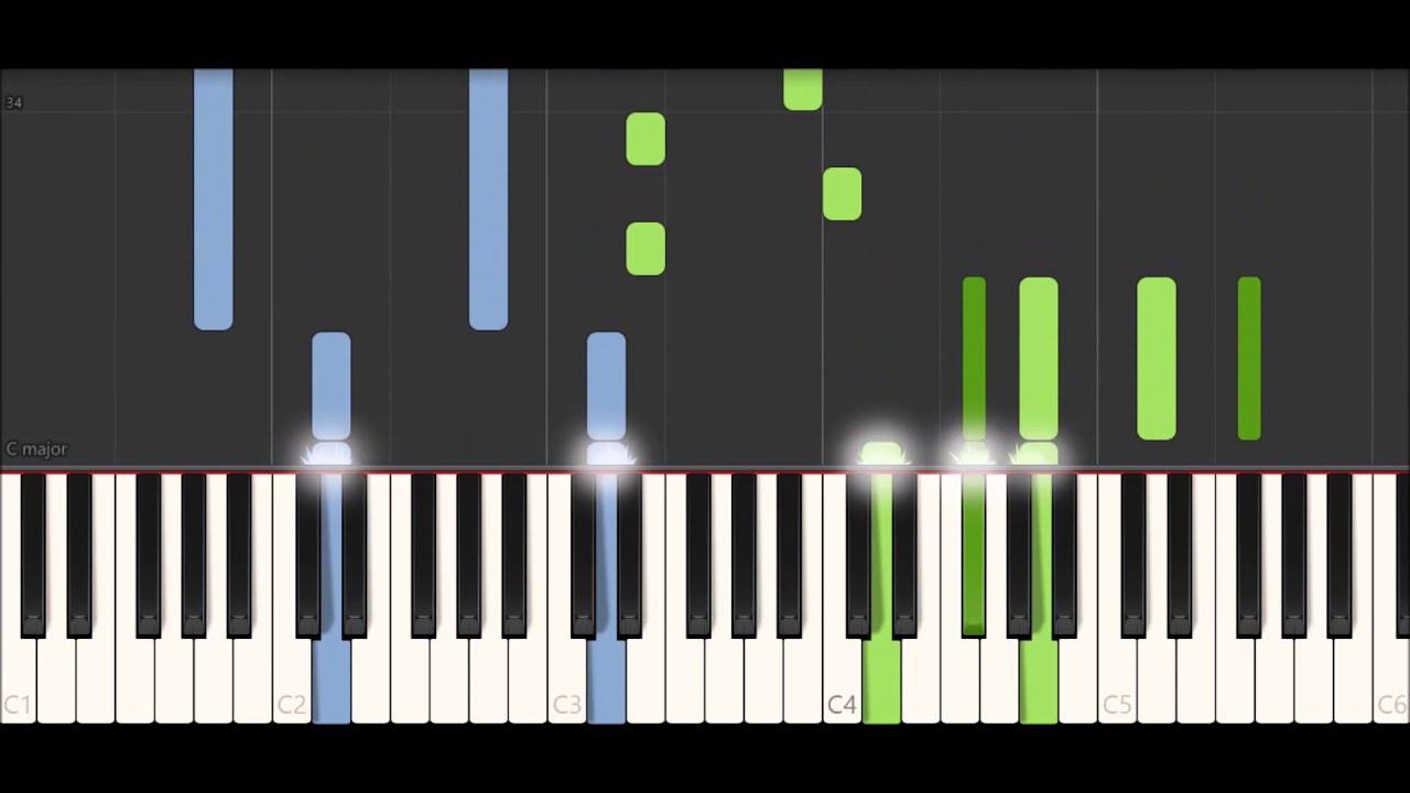 Queen - White Queen live version (Synthesia tutorial)