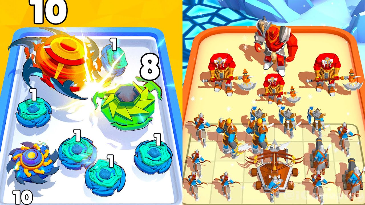 Spinner Merge Vs Merge Battle Simulator, Merge Battle Gameplay