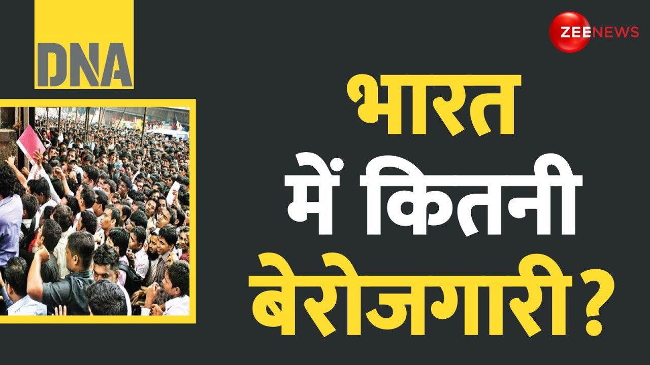 DNA: How much unemployment is there in India? | Unemployment Crisis in India | Hindi News | Mumbai | Gujarat | Job