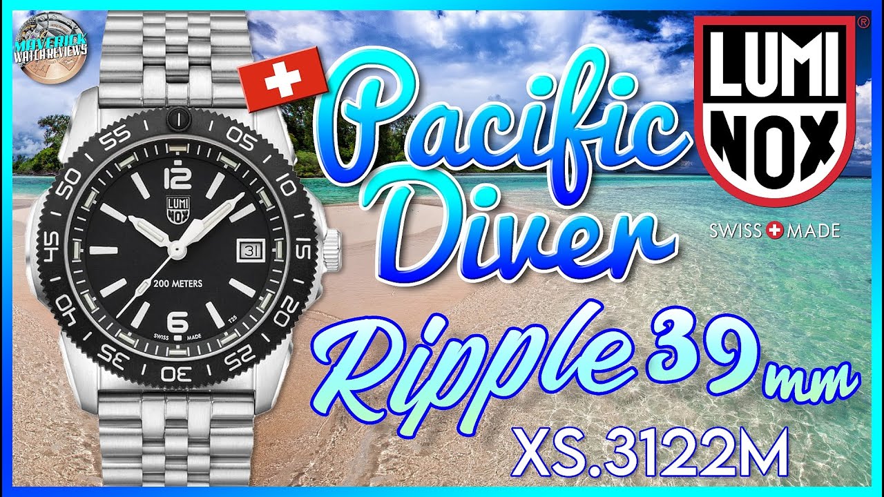 Меньший размер! | Распаковка и обзор часов Luminox Pacific Diver Ripple 39 мм, 200 м, кварц с три...