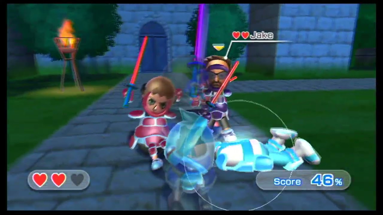 Swordplay Showdown, but every level has 100 Miis and I rewrote them (Level 9)