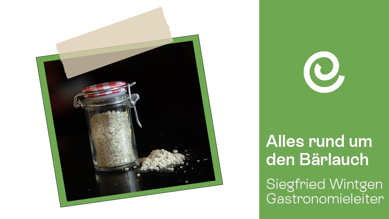 Alles rund um den Bärlauch von Gastronomieleiter Siegfried Wintgen