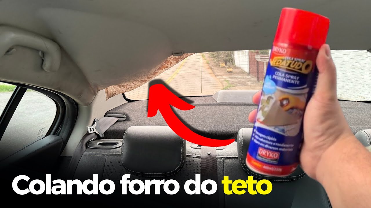 Como consertar o forro do teto do carro (serve para qualquer modelo | Renault Fluence 2015 CVT)