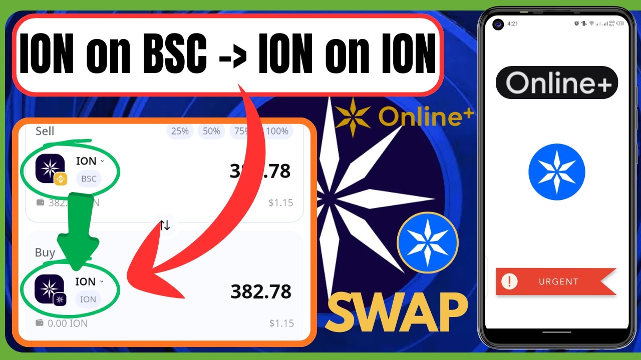 ION SECOND Swap: ION from BSC to ION Network | All Problem Solved | ONLINE+ 