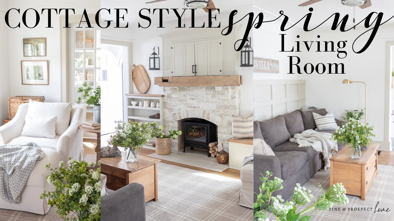 Cottage Inspired SPRING Living Room Tour!
