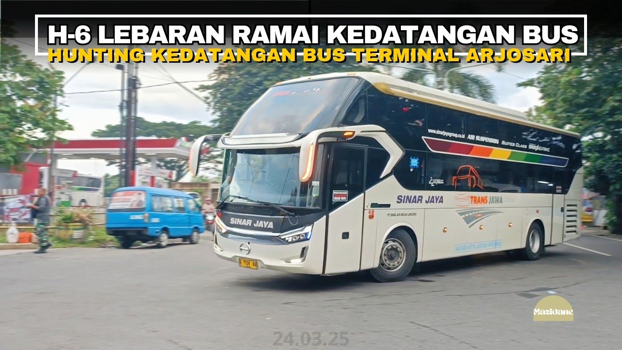 MENUJU MUSIM MUDIK H-6 LEBARAN HUNTING KEDATANGAN BUS TERMINAL ARJOSARI MALANG