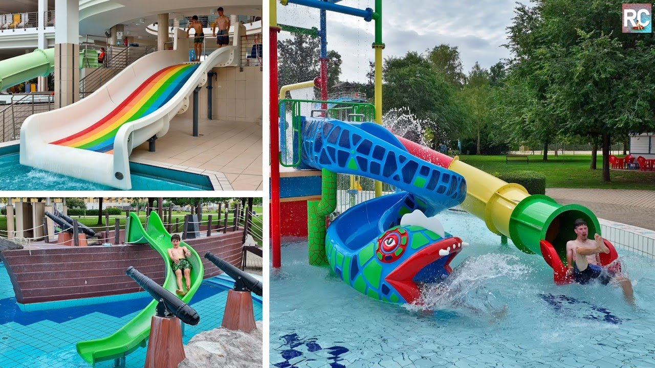 Alle Kinderrutschen im S&aacute;rv&aacute;r f&uuml;rdő | All Kids Water Slides Indoor & Outdoor