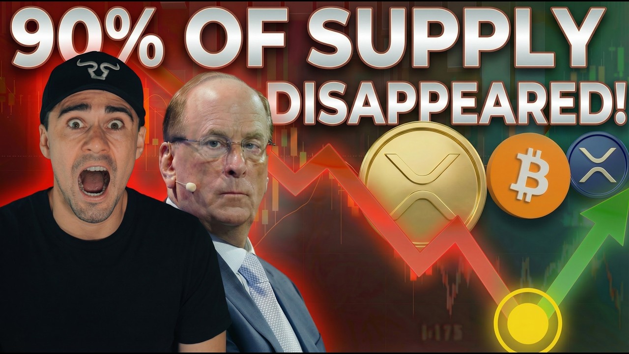 BREAKING XRP &ldquo;Supply Shock&rdquo; As Blackrock Keeps Buying 90% Gone