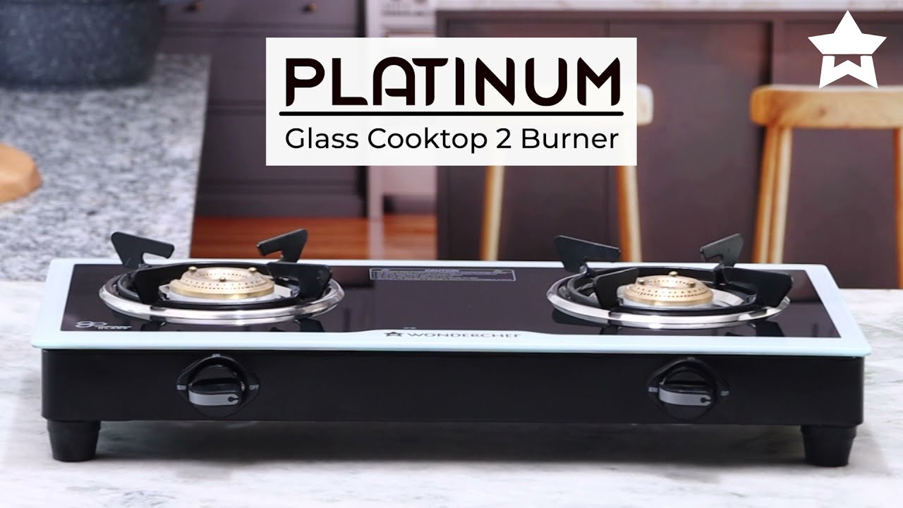 Platinum Glass Cooktop 2 Burner | Wonderchef