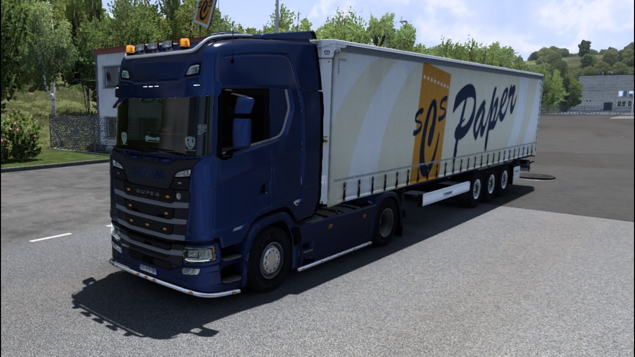 Livraison de 18 Tonnes de RAMETTES de PAPIER en ESPAGNE. EURO TRUCK SIMULATOR 2  🚚