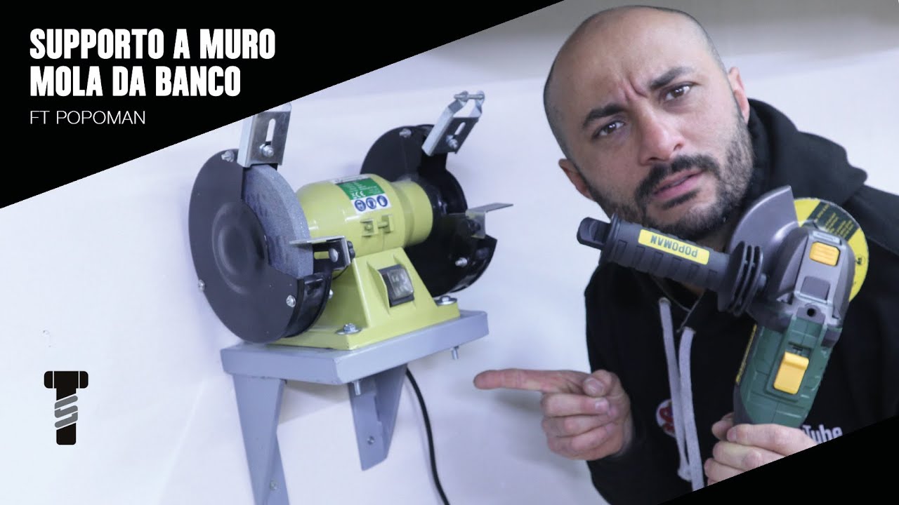 Supporto a parete FAI DA TE per mola da banco