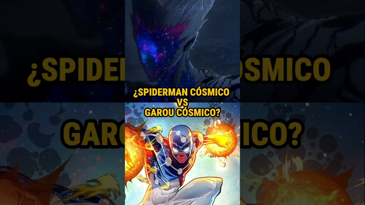 &iquest;QUIEN GANAR&Iacute;A UNA BATALLA ENTRE GAROU C&Oacute;SMICO VS COSMIC SPIDERMAN!|#shorts
