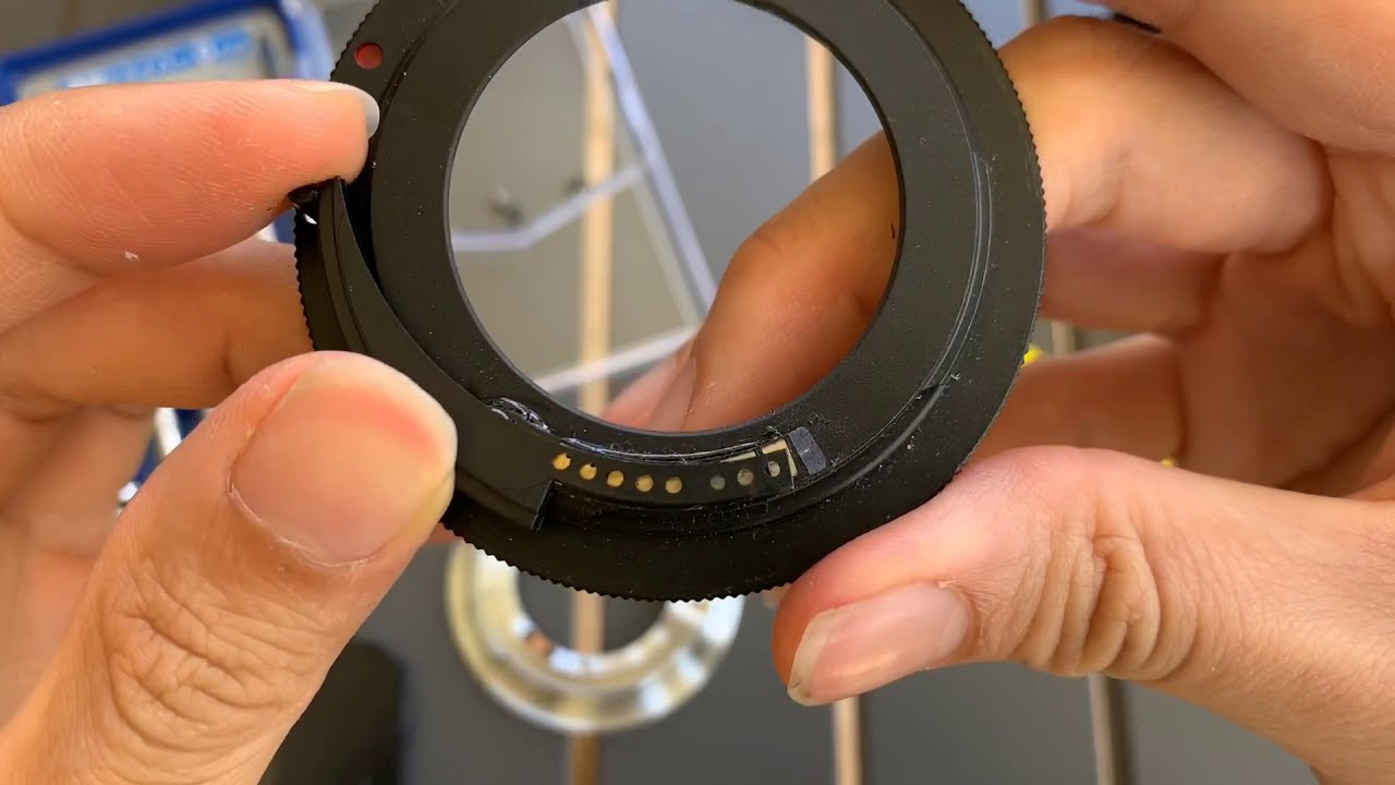 How To Install AF Confirm Chip On To Canon EF Lens Adapter ( Use third party lenses on Canon EOS1V )
