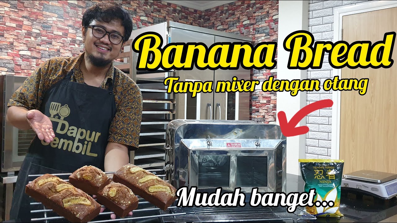 Banana Bread Mudah Banget | Oven Kompor dan Oven Deck | Ala Hotel berbintang #olahanpisang #ideusaha