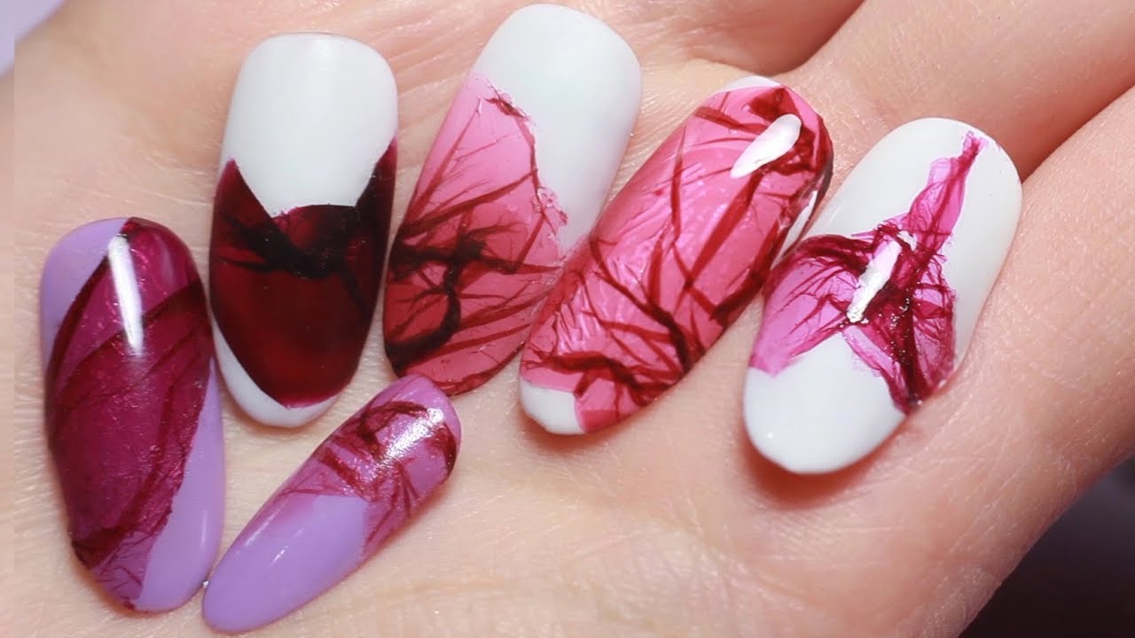 Flower Petals / Veil Nail Art - Step by Step Tutorial