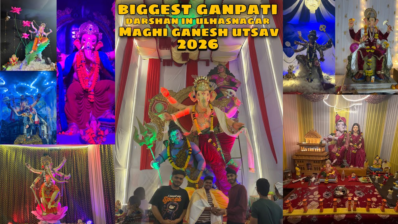Biggest Ganpati Darshan in Ulhasnagar Maggi Ganesh Utsav 2026 DKTV VLOG ￼ ￼