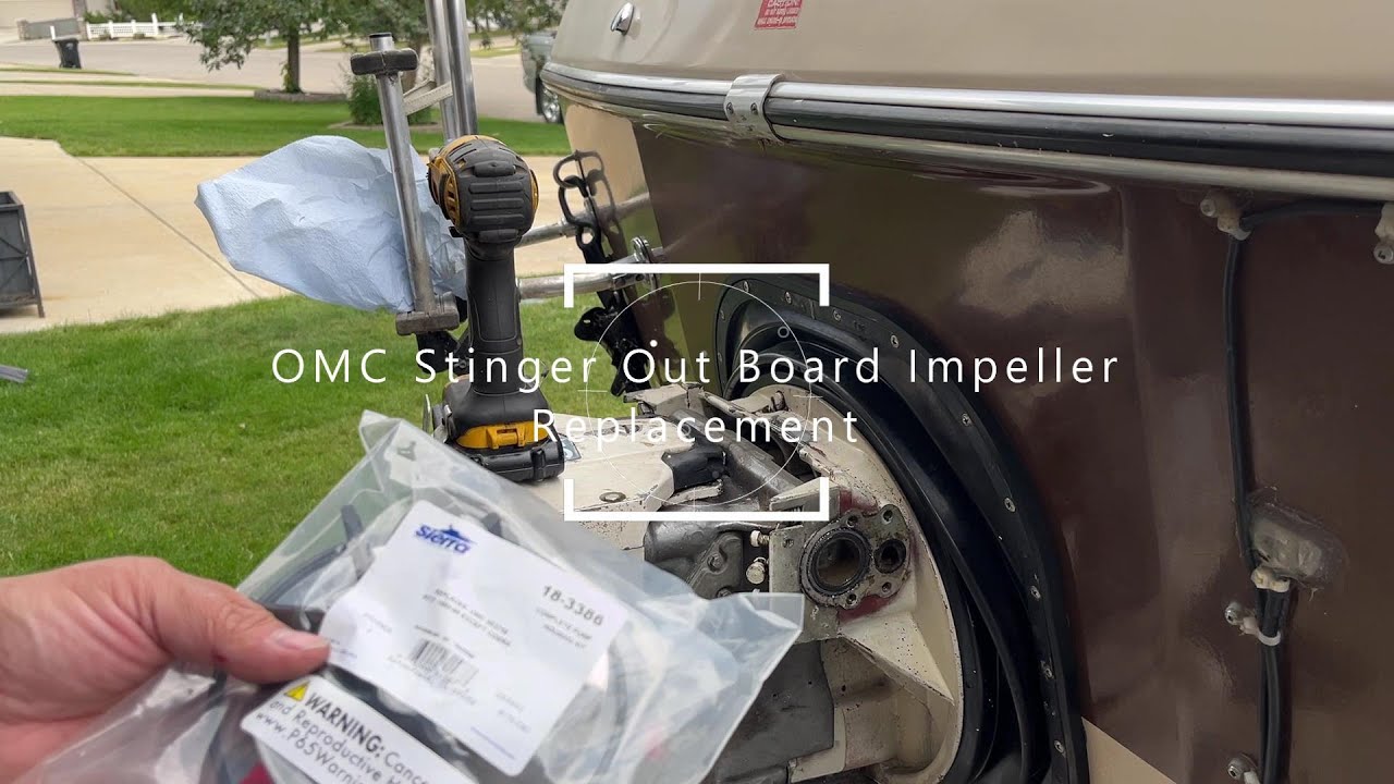 OMC Stinger 400 stern drive Impeller replacement, cable shift