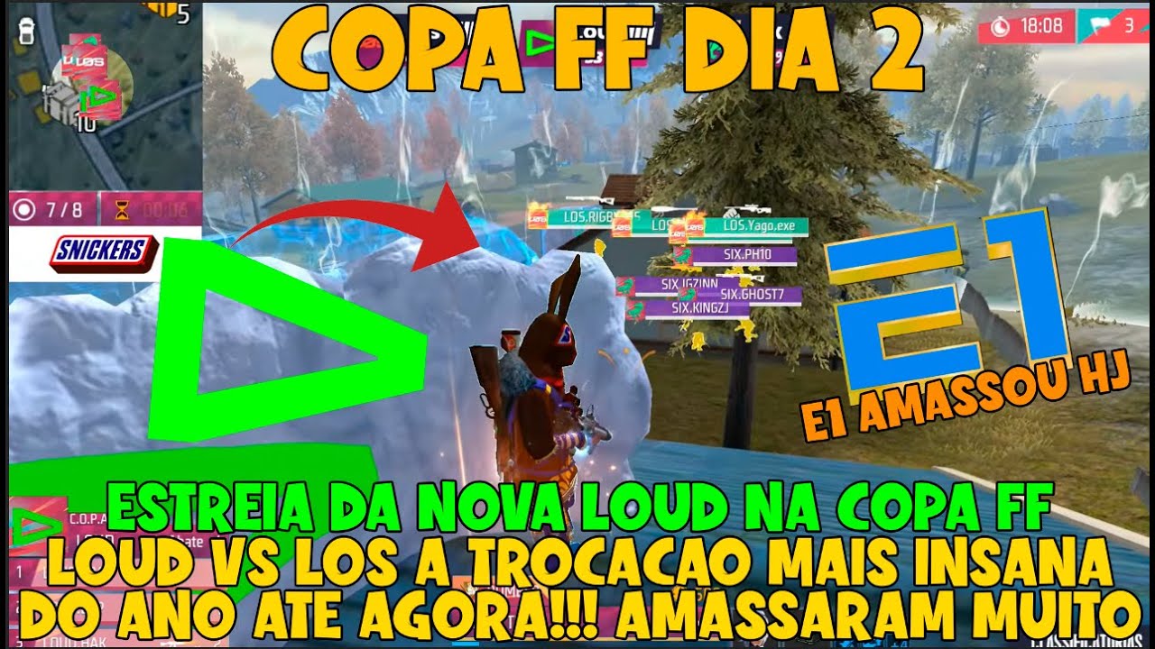 ESTREIA DA NOVA LOUD NA COPA FF!! LOUD VS LOS TROCA MAIS INSANA DO ANO, E1 VITIN AMASSOU GERAL HJ