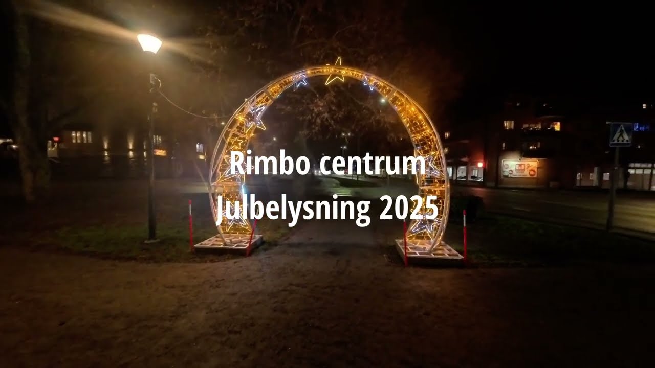 Rimbo Centrum Julbelysning