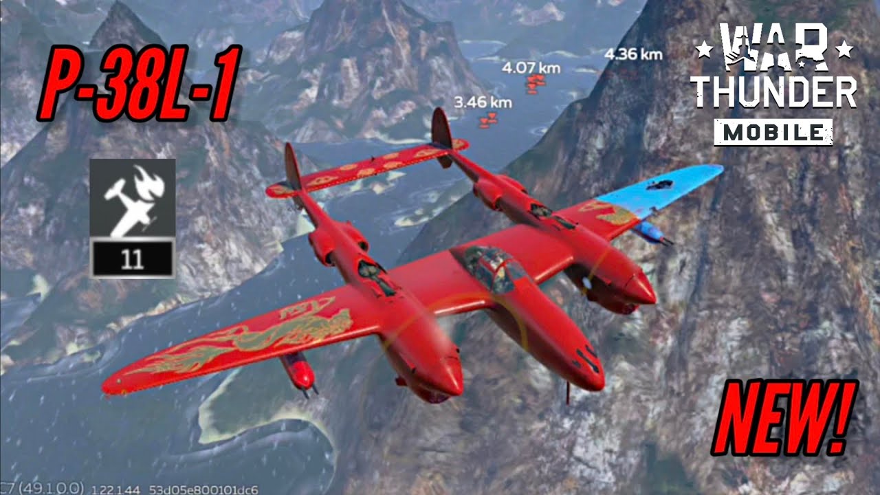 NEW! P-38L-1 gameplay: The twin boomer with immense firepower (11 kills) - War Thunder Mobile