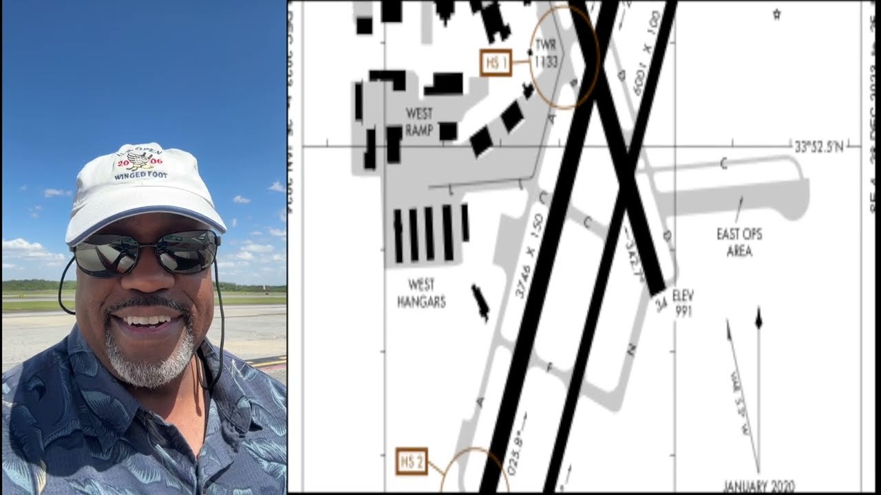 Cessna 310 Departure from Atlanta, GA (KPDK Peachtree) Hartsfield Overfly / April 2023 on 21L