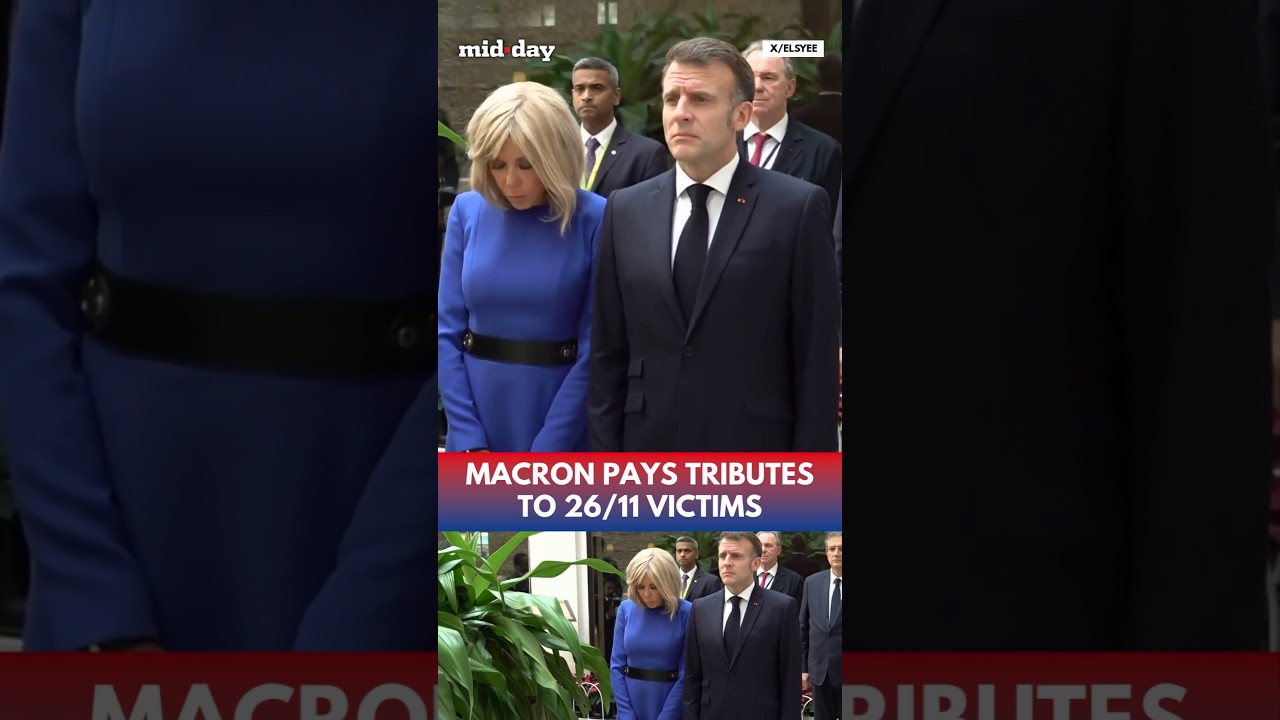 #EmmanuelMacron & #BrigetteMacron Pay Tributes to #MumbaiTerrorAttack Victims at #TheTaj in #Mumbai
