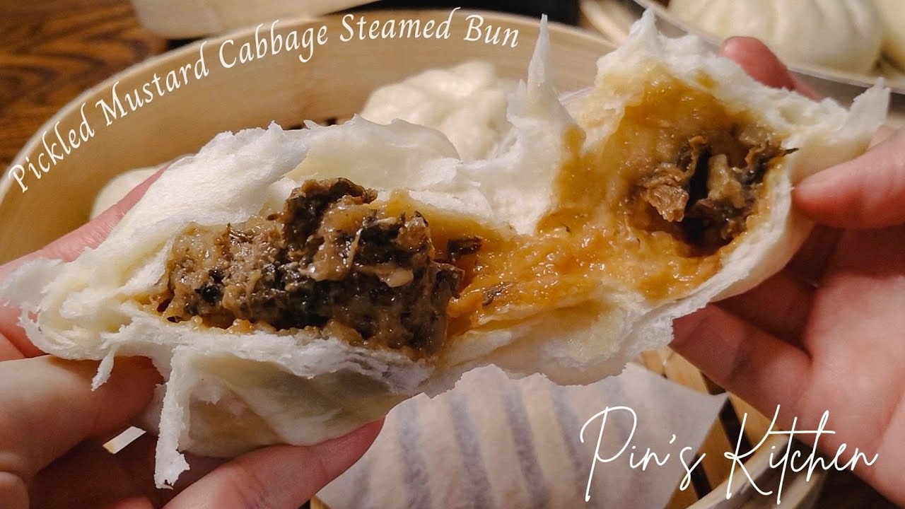 挑戰！梅干菜豬肉破酥包。阿芳老師的新三杯麵粉Steamed Pork Buns with Preserved Mustard  | 嬪的食光 Vlog #無食譜純拍攝 #recipeless
