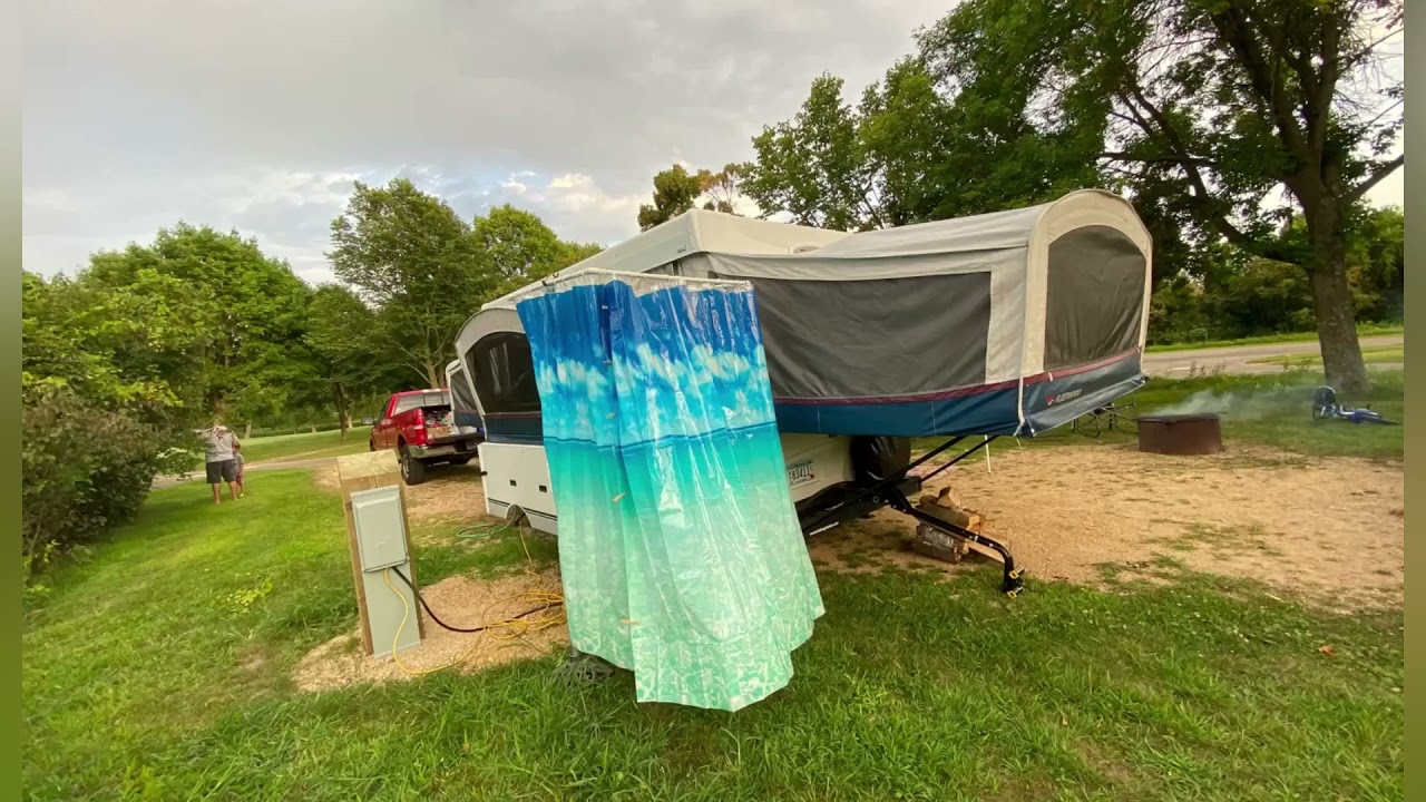DIY Pop up Camper Shower Enclosure/ Camping
