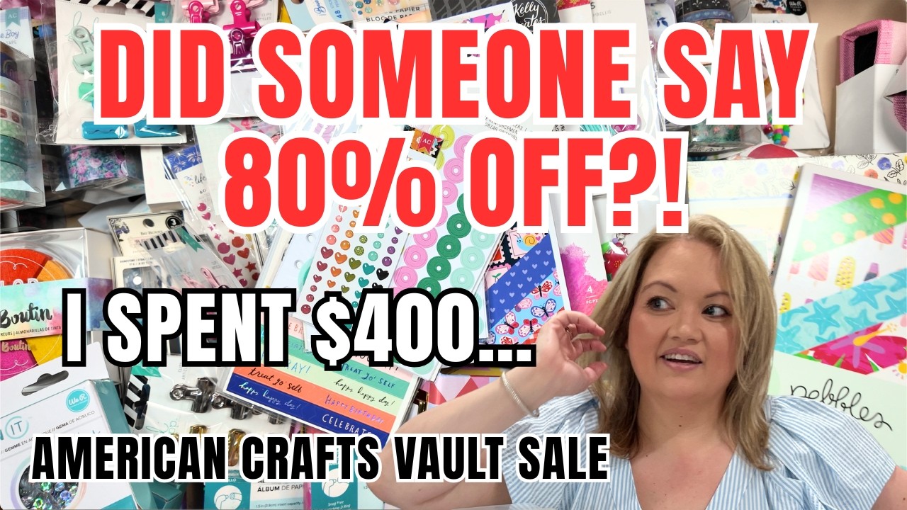 Я потратила 400 долларов на распродаже изделий ручной работы American Crafts Vault Sale… Стоило л...
