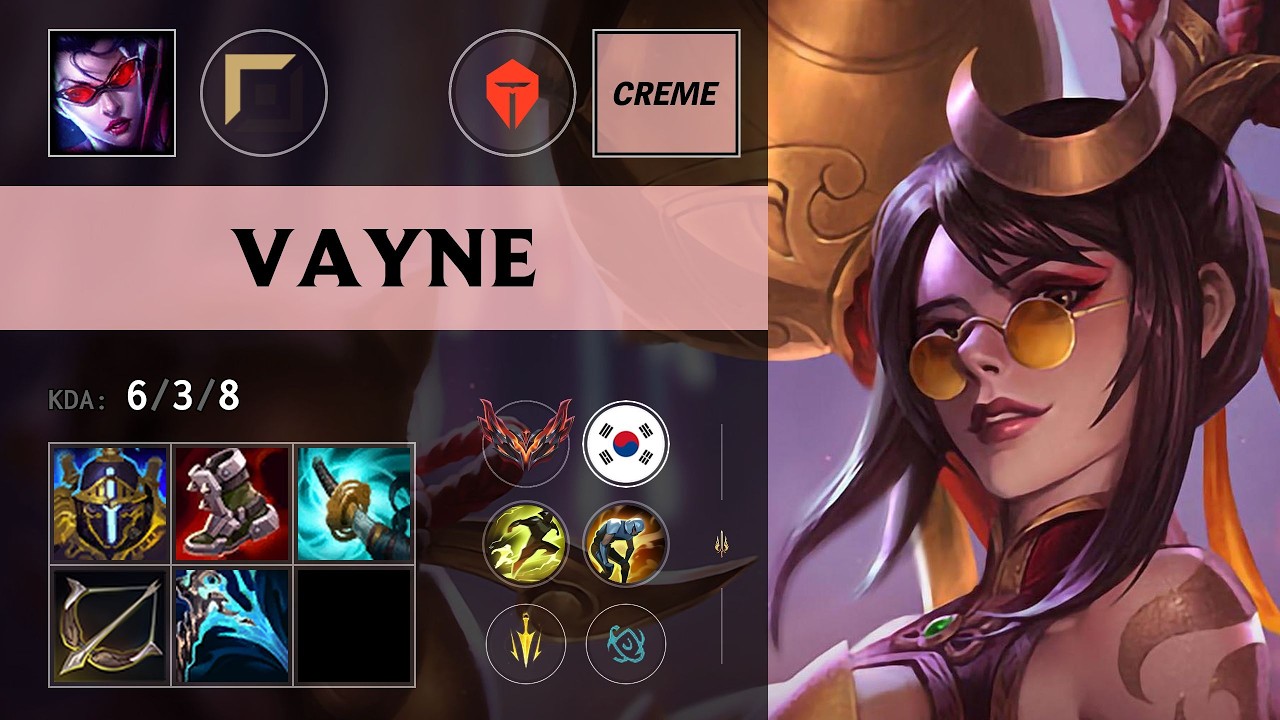 (TES Creme) Vayne Top vs Renekton - KR Grandmaster Patch 26.12