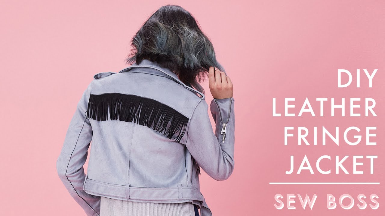 Edgy DIY Fringe Leather Jacket | Sew Boss