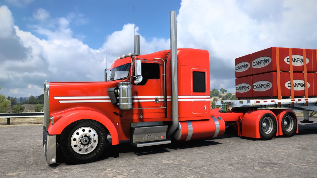 Kenworth W900L - (Airport Haul with 600 Cummins) - American Truck Simulator