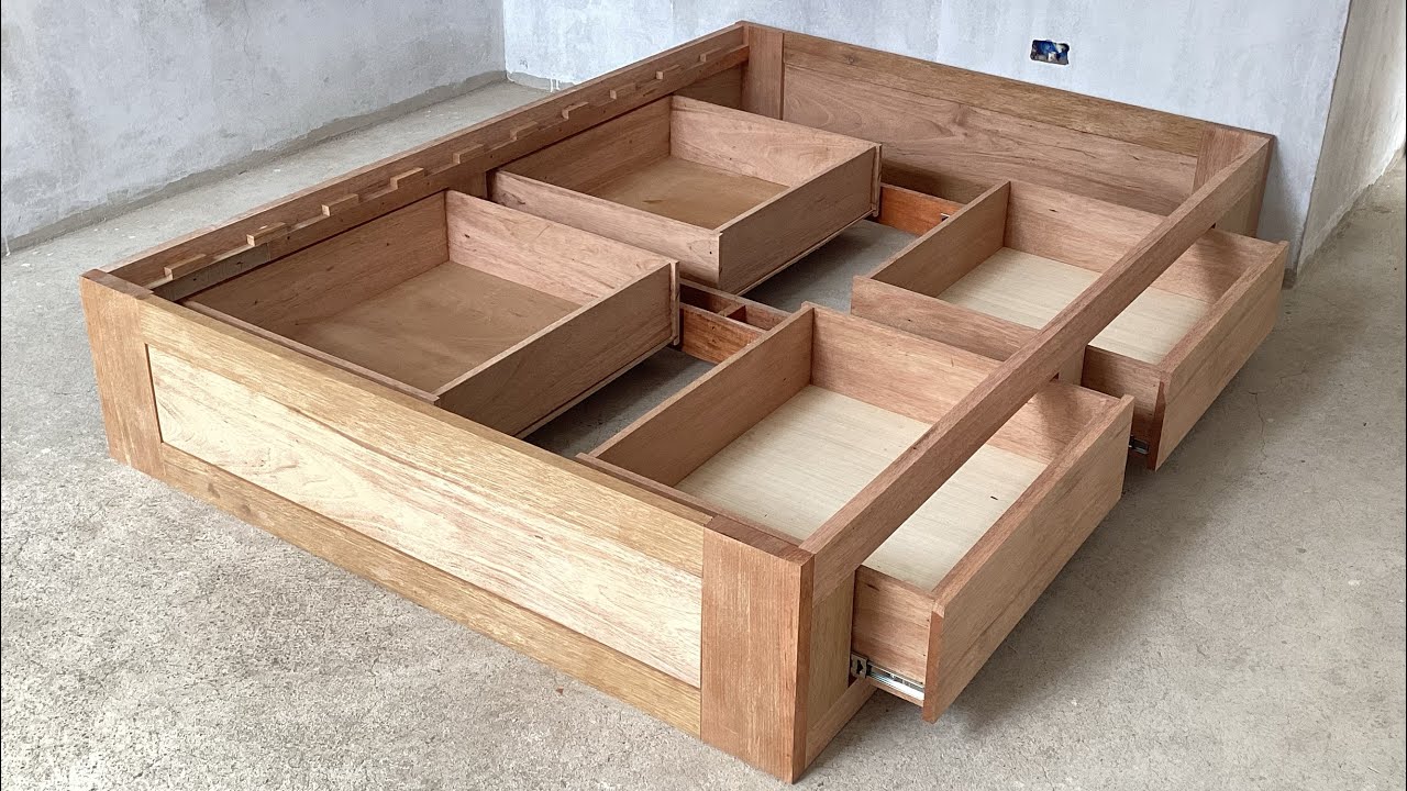 GRAN BASE PARA CAMA CON CAJONES // MIRA EL PROCESO DE FABRICACIÓN 👍🏻😉