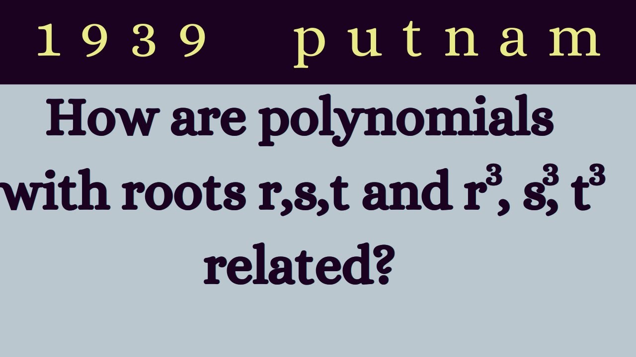Check out this problem from a super old Putnam!