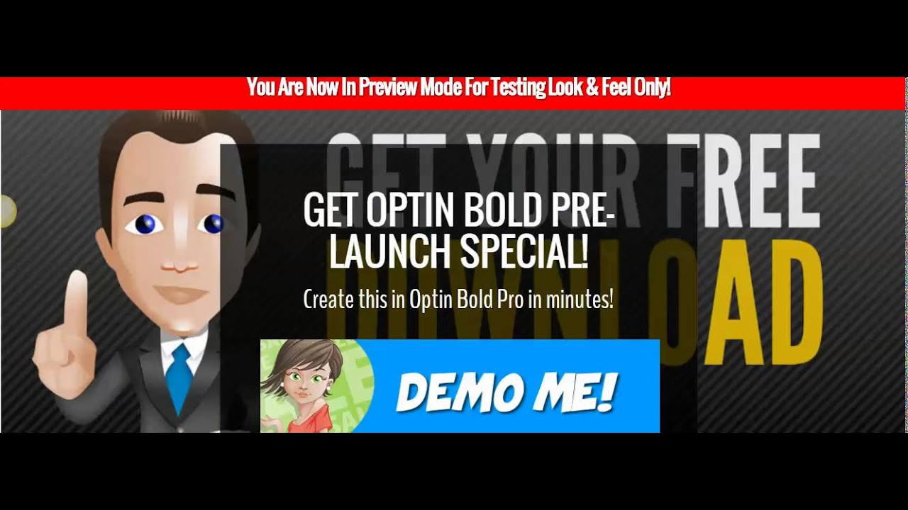Optin Bold Toon Edition - Created animated optin pages