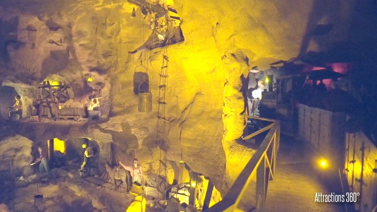 [4K] Calico Mine Train Ride - Cavern Train Ride at Knott's Berry Farm 2016