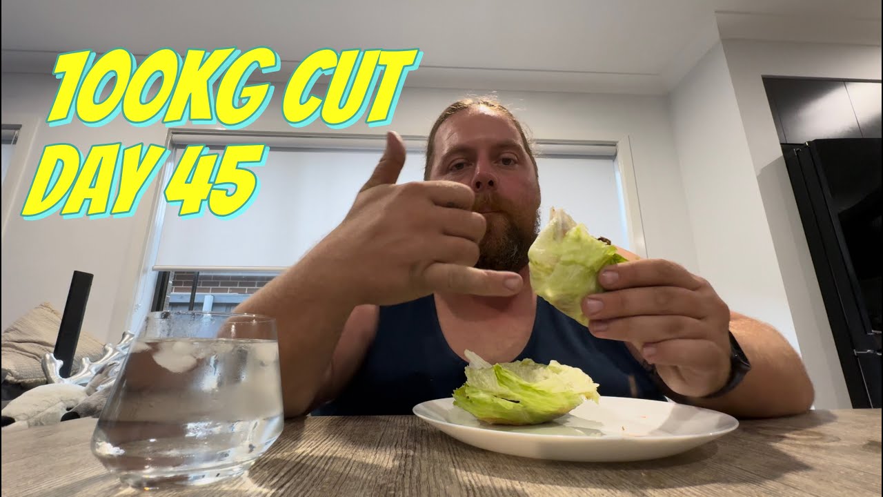 100kg Cut - Day 45 ( Couldn't handle the rain so I slept for 7 hours )
