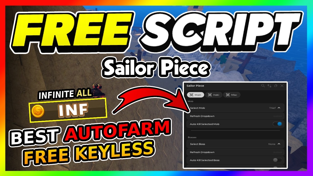 Sailor Piece Script *NO KEY* - GODMODE, KILL AURA, AUTOFARM + MORE!