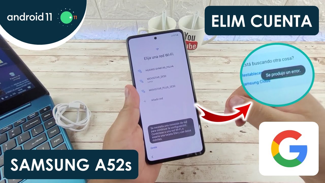 Eliminar Cuenta de Google Samsung Galaxy A52s 5G | Android 11